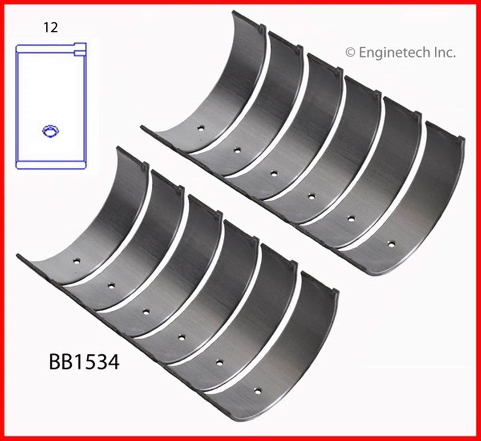 Evergreen Engine Rering Kit FSBRR2044 Compatible With 99-03 Lexus Toyota 3.0 DOHC 1MZFE Full Gasket Set, 0.50mm / 0.020" Oversize Main Rod