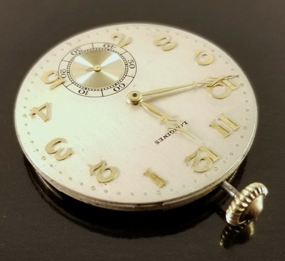 Vintage Longines Pocket Watch Movement WORKING 17 Jewels S/N 4785369 Ca.1929