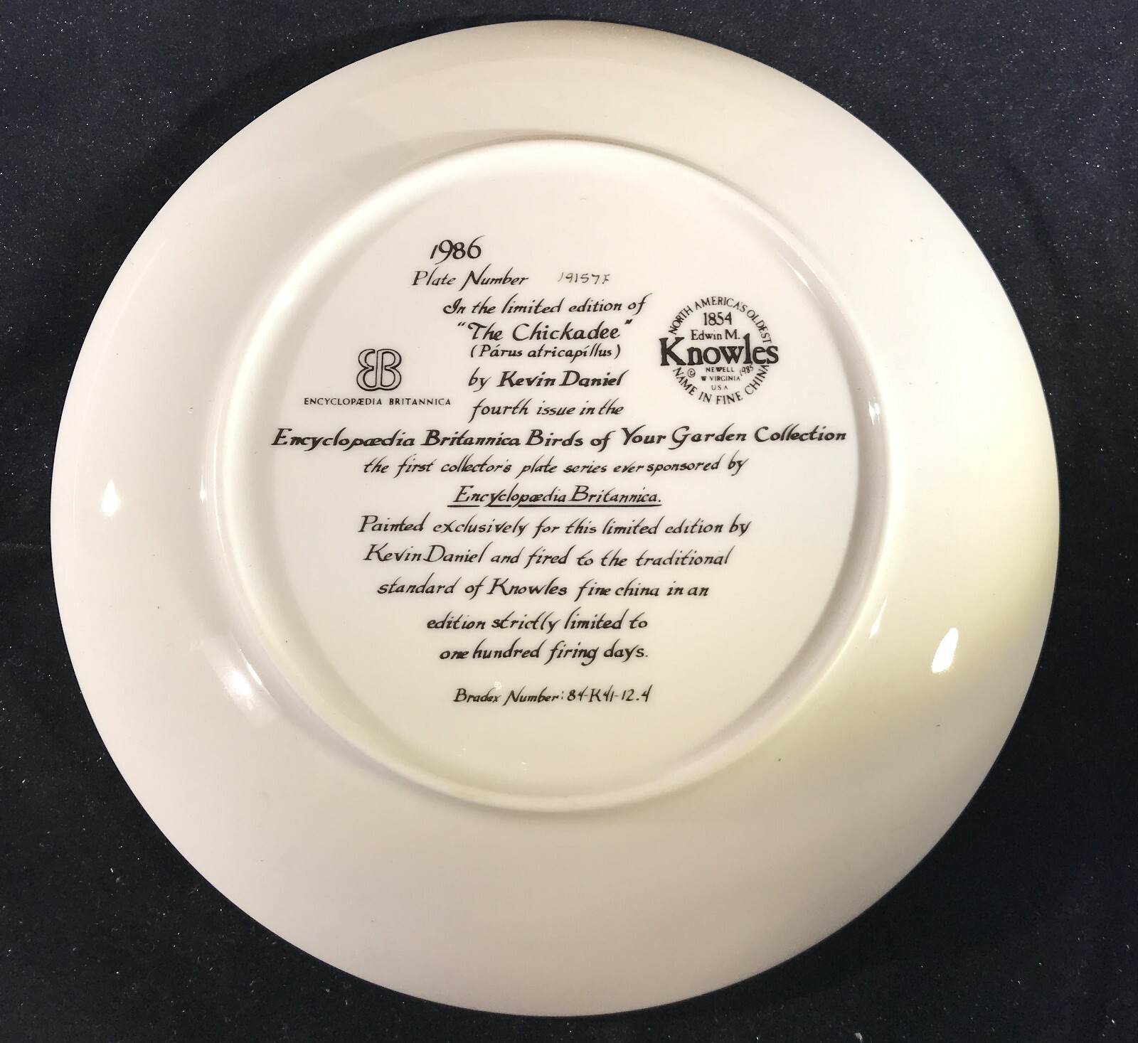 Knowles Encyclopaedia Britannica Birds of Your Garden THE CHICKADEE