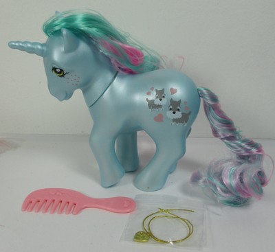 HQG1C G1 Style Pony Custom PEARL Puppy Love Unicorn Schnauzers W/Accs NEW Blue