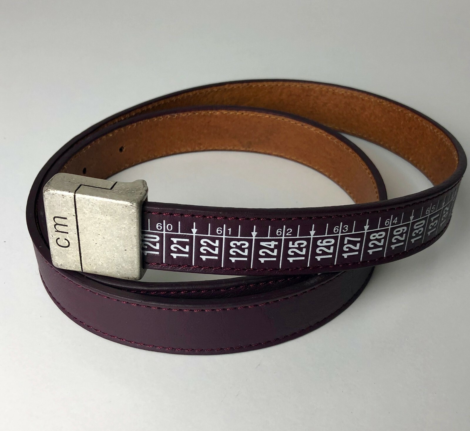 

Ремень Натуральная Кожа Artisan il centimetro Сделано в Италии Унисекс Бордовый, Burgundy