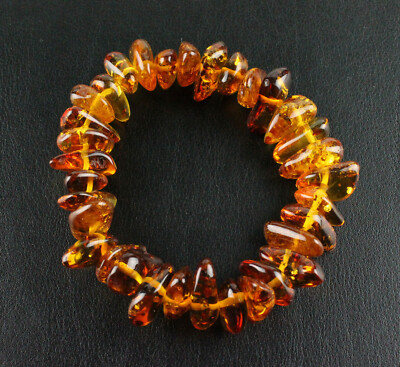 Echte Bernstein Armband auf Gummi Naturliche Amber aus Luthuania Unisex Geschenk
