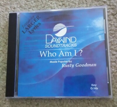 WHO AM I? DAYWIND SOUNDTRACKS ACCOMPANIMENT CD RUSTY GOODMAN