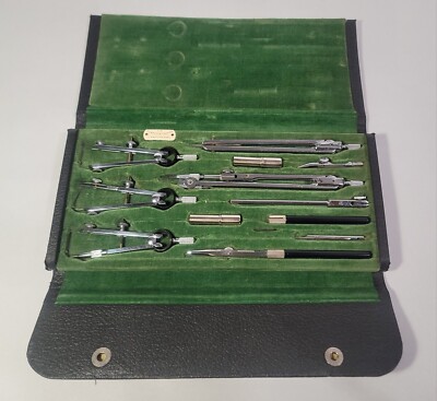 ''Mercury'' Keuffel & Esser Co NY Drafting Compass Complete Set 9125 1/2