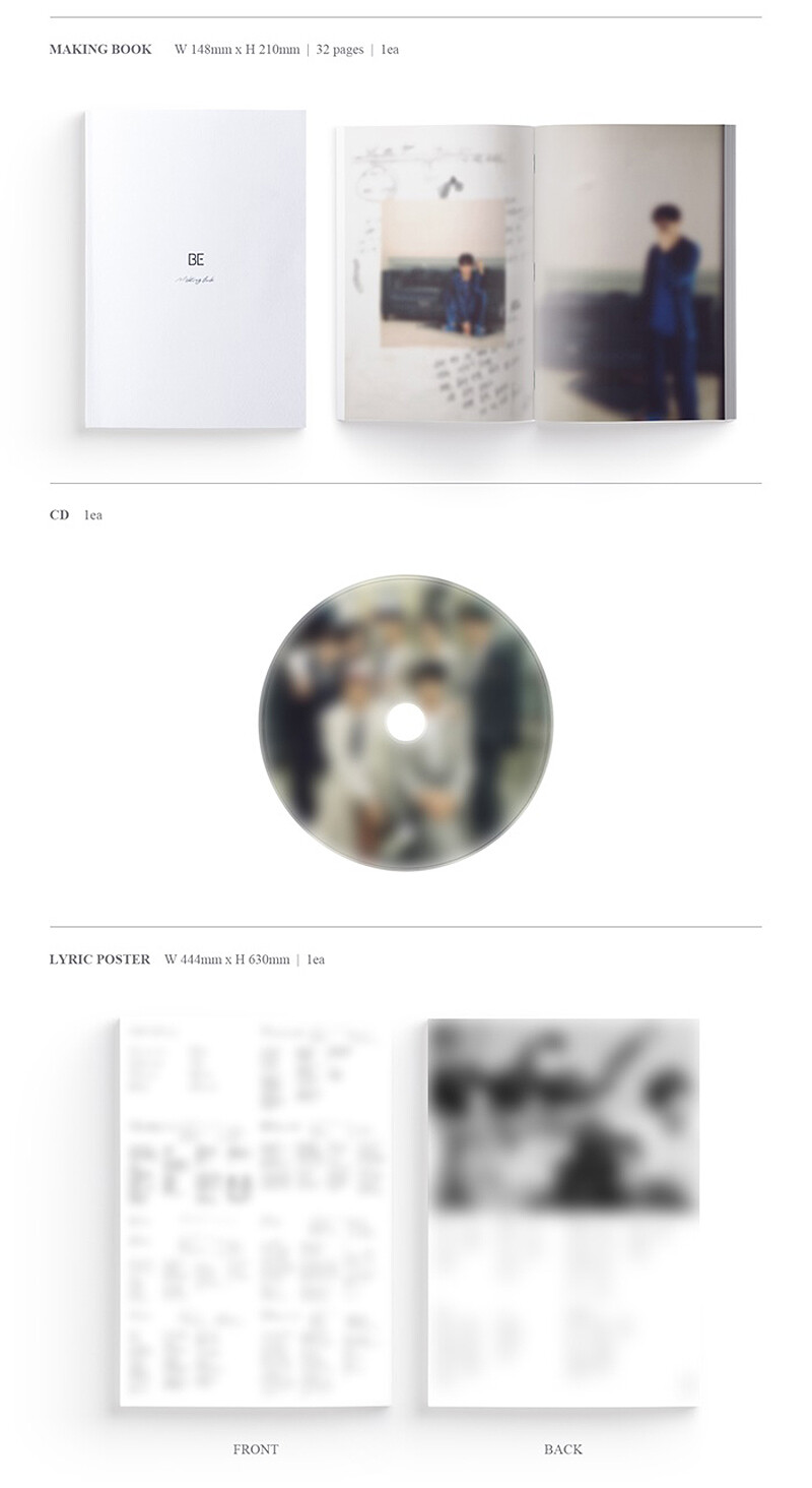 BTS BE アルバム 写真集 BTS [BE] DELUXE EDITION LIMITED Album. 1p CD+192p Photo Book