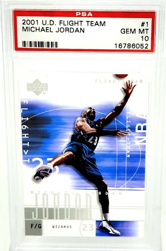 マイケルジョーダン 2001 UD PSA 10 /2002 📈 PSA 10 MICHAEL JORDAN 📈 2001-02 UD FLIGHT TEAM #1