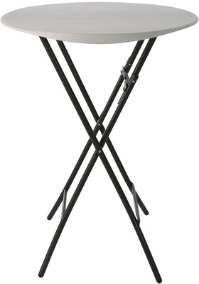 Round Bistro Table Folding Adjustable Indoor Outdoor Modern Top Bar Cafe Tables