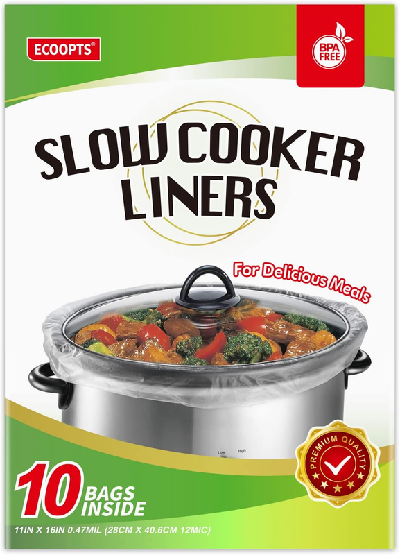 Slow Cooker Liners Disposable Cooking Bags Small Size Pot Line...