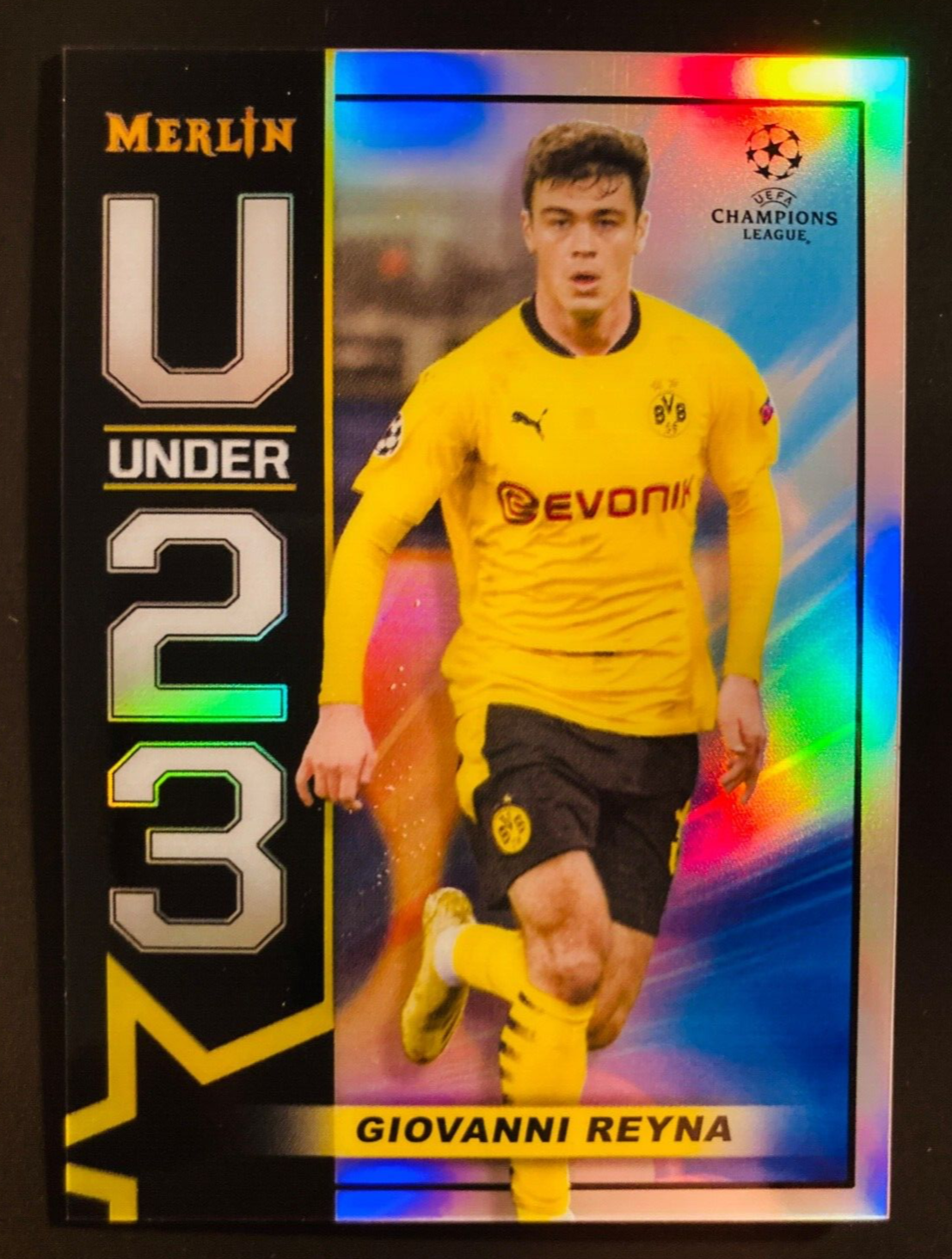 2020-21 Topps Merlin Chrome U23 Giovanni Reyna Borussia Dortmund