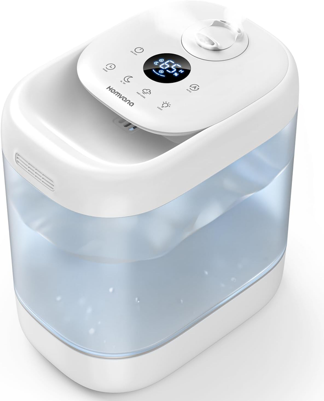 Humidifier, Super Easy to Clean 5L Top Fill Auto Adapt Cool Mist Humidifier for
