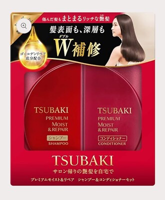 Shiseido Tsubaki Premium Moist Shampoo & Conditioner Set 490ml*2