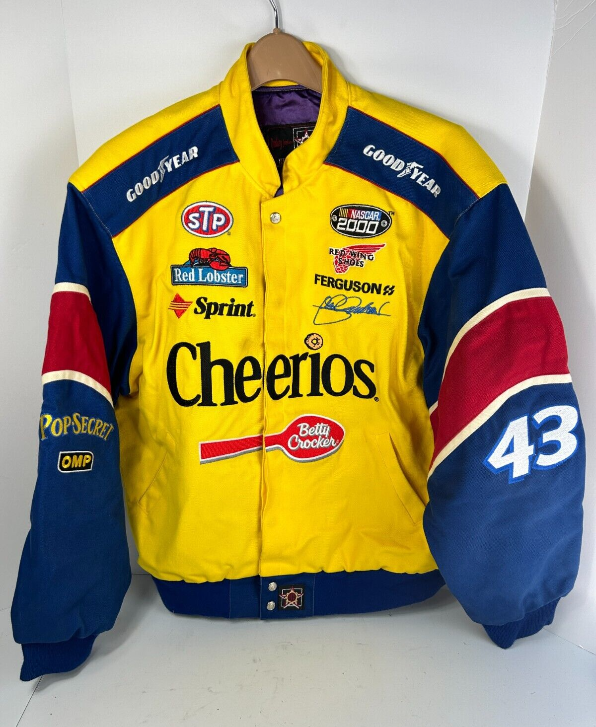 John Andretti Cheerios Racing #43 Nascar 2000 Jacket JH Design