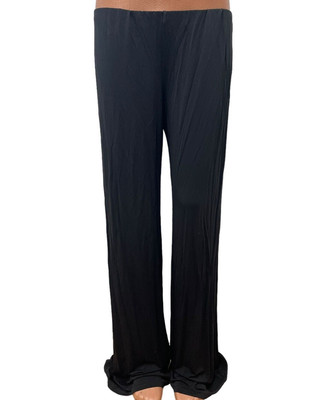 NEW* MAX MARA Size XL Wide LEg Black Jersey Trousers Pants Stretch