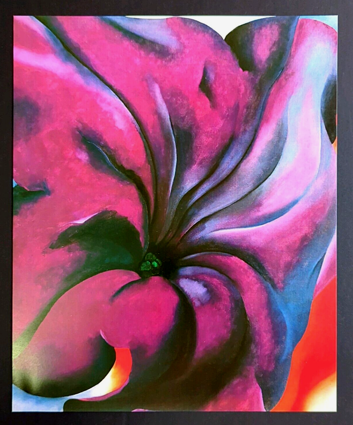 希少! Georgia O'Keeffe Petunia,1925 Poster Petunias, 1925 by