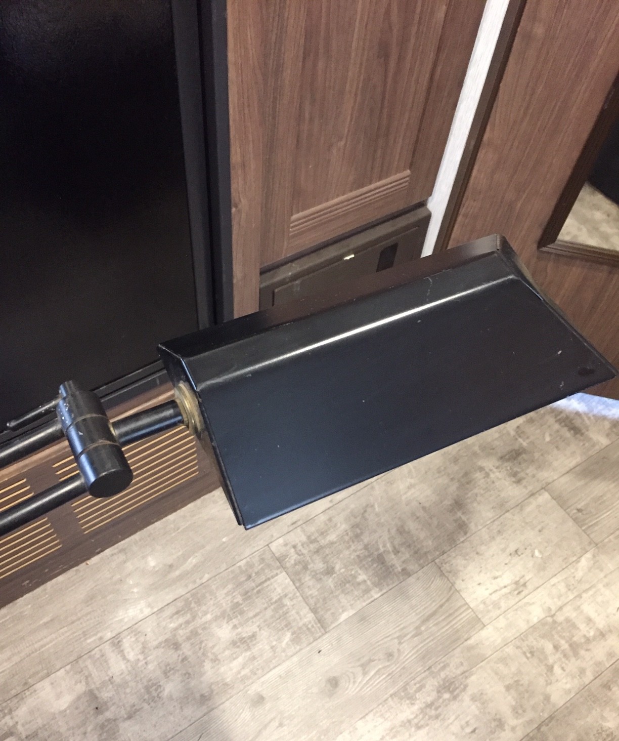 Vintage Mid-Century Modern Floor Lamp Adjustable Black 1970's