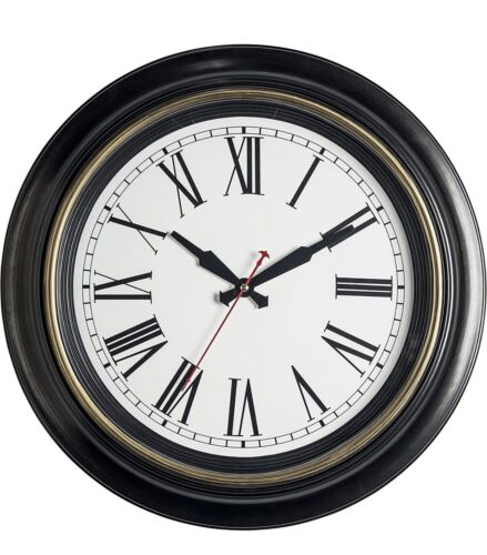 Bernhard Products Large Wall Clock 18" Quality Quartz Silent