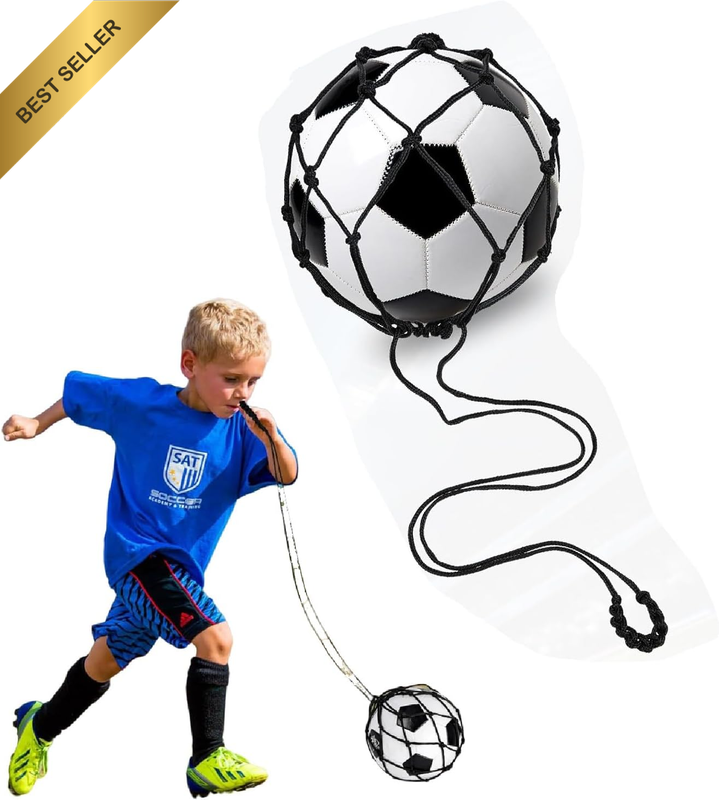 Ball Net Bag Soccer Training Equipment Adjustable Mesh Soccer Ball Bag Drawstrin