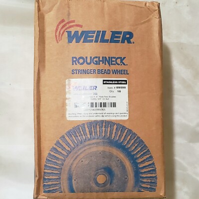 Weiler 09500 Roughneck Jr. 6'' Root Pass Weld Cleaning Brush Stainless Steel 10