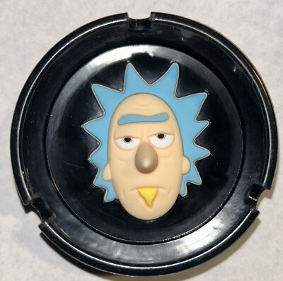 Silicone Ashtray  Grandpa Rick  BLACK