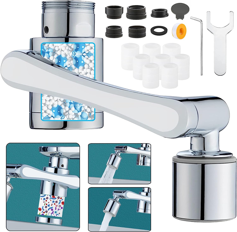 1080&deg; Rotating Faucet Extender, 2 Modes Pressurized Attachment