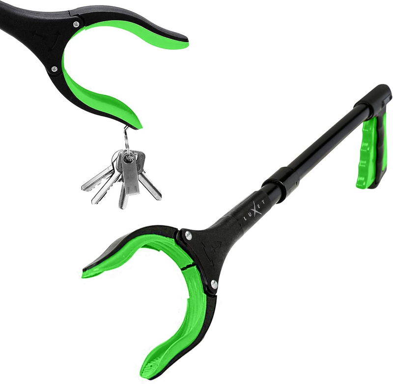 Grabber Reacher Tool 19 Inch Foldable Aluminum Magnetic Pickup Stick Swivel Claw