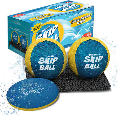 Activ Life the Ultimate Skip Ball   Water Bouncing Ball (2 Pack) Create Lasting 