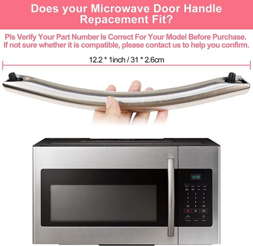 Microwave Door Handle Fors Samsung SMH1816S/XAA MC17F808KDT SMH1926S ME18H704SFS