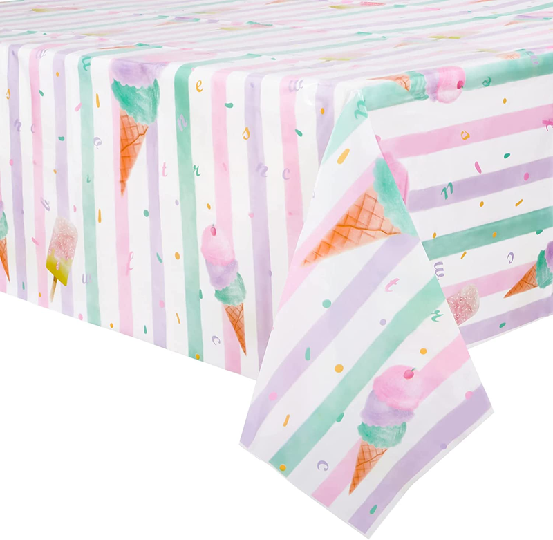 - 2pcs 54” X 108” Disposable Rectangular Plastic Tab