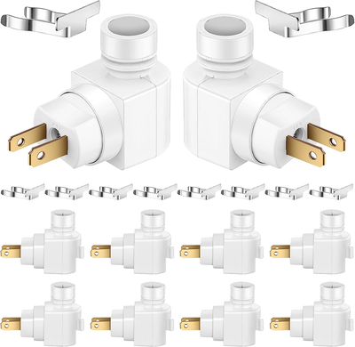 8 Sets Night Light Base 360 Plug in Night Light Module Rotating Night Light P