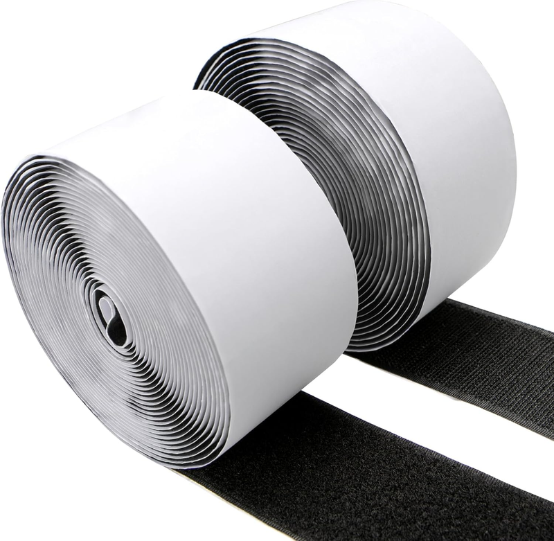 2In X 16.4Ft Self-Adhesive Hook and Loop Strips Tape Roll, 5CM X 5M Heavy Double