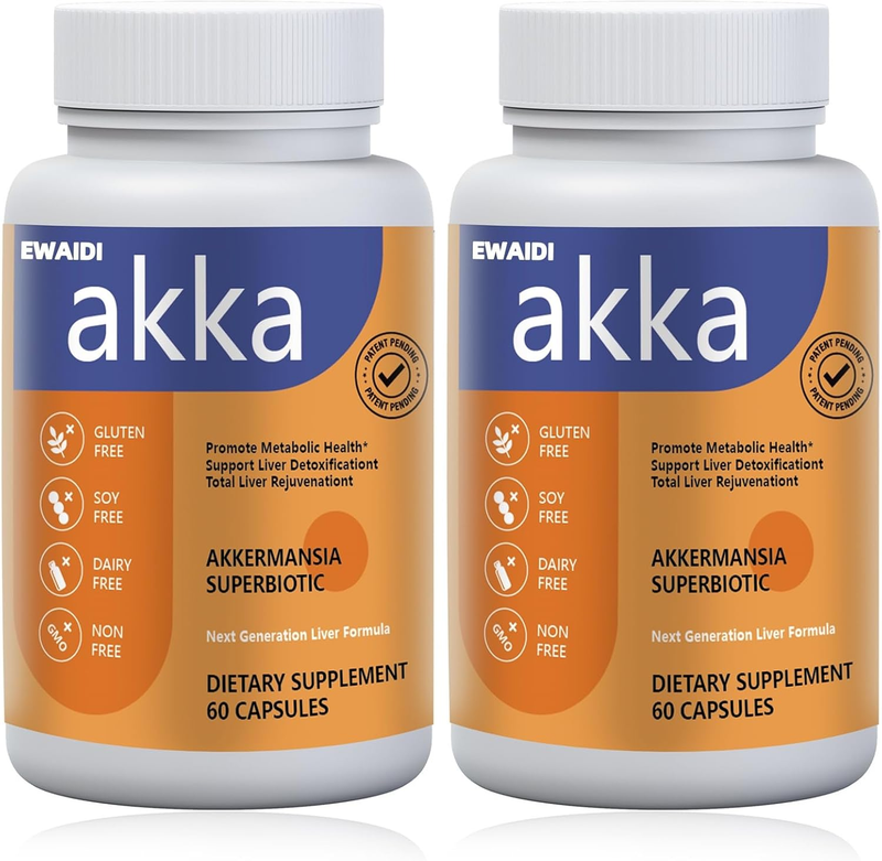 2025 New Akka Premium Liver Cleanse, Detox & Repair Superbiotic with Bioavailable Pasteurized Akkermansia(2 PC)