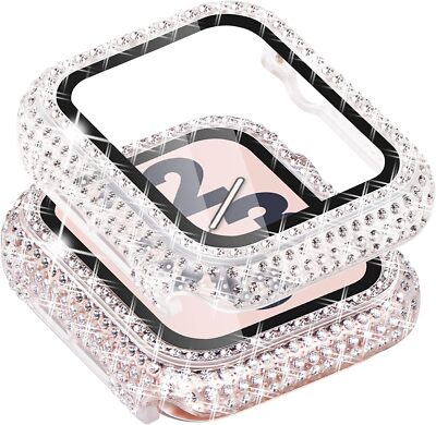 For Apple Watch 9/8/7/6/5/4/3/SE Diamond Bling Case Cover 38/40/41/42/44/45mm