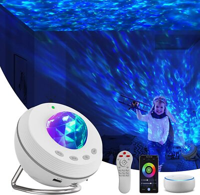Star Projector , Night Light Projector 4 in 1 Galaxy Projector 85° Rotating