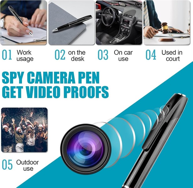 64GB Hidden Cam Pocket Pen Camera 1080P HD Mini Body Video Recorder Security USB - Image 18