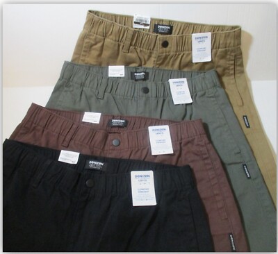 DENIZEN Levi's Men's Comfort Straight Fit Pants Zipper BLACK/OLIVE/MAHOGANY/TAN