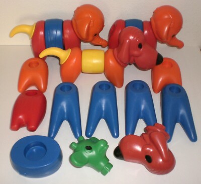 Lot of 24 Tupperware Tuppertoys Zoo It Yourself Animals Replacement Pieces Parts
