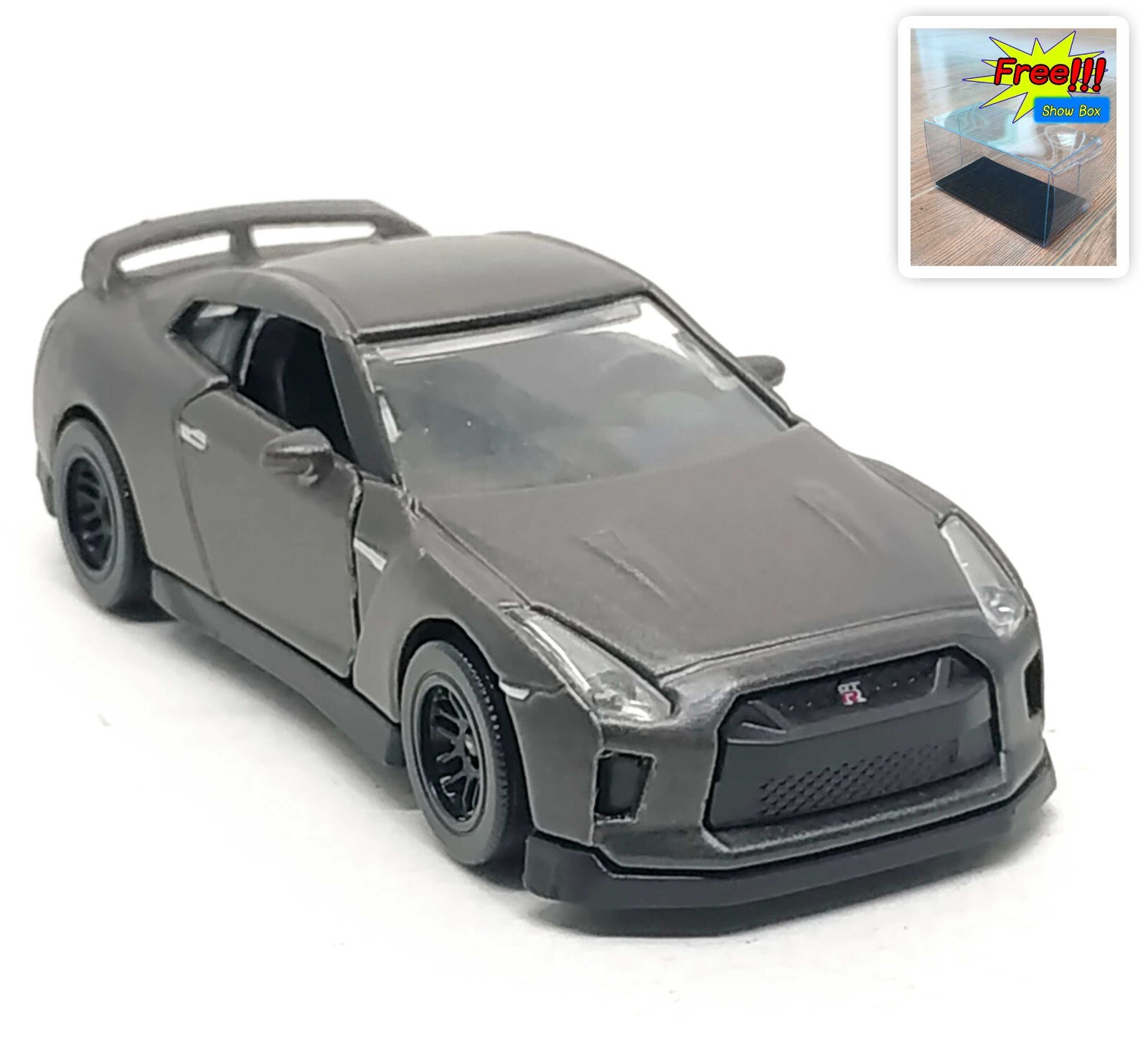 ミニカー Wit&#39;s 1/43 CN510 NISSAN GT-R Black edition Dark l Gray 1/43 Scale Gray Nissan GT-R R35 NISMO Grand Touring Diecast