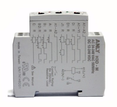1pc Industrial Timer H3C-R AC//DC 24~240Vin 1.2S~300H ANLY Taiwan