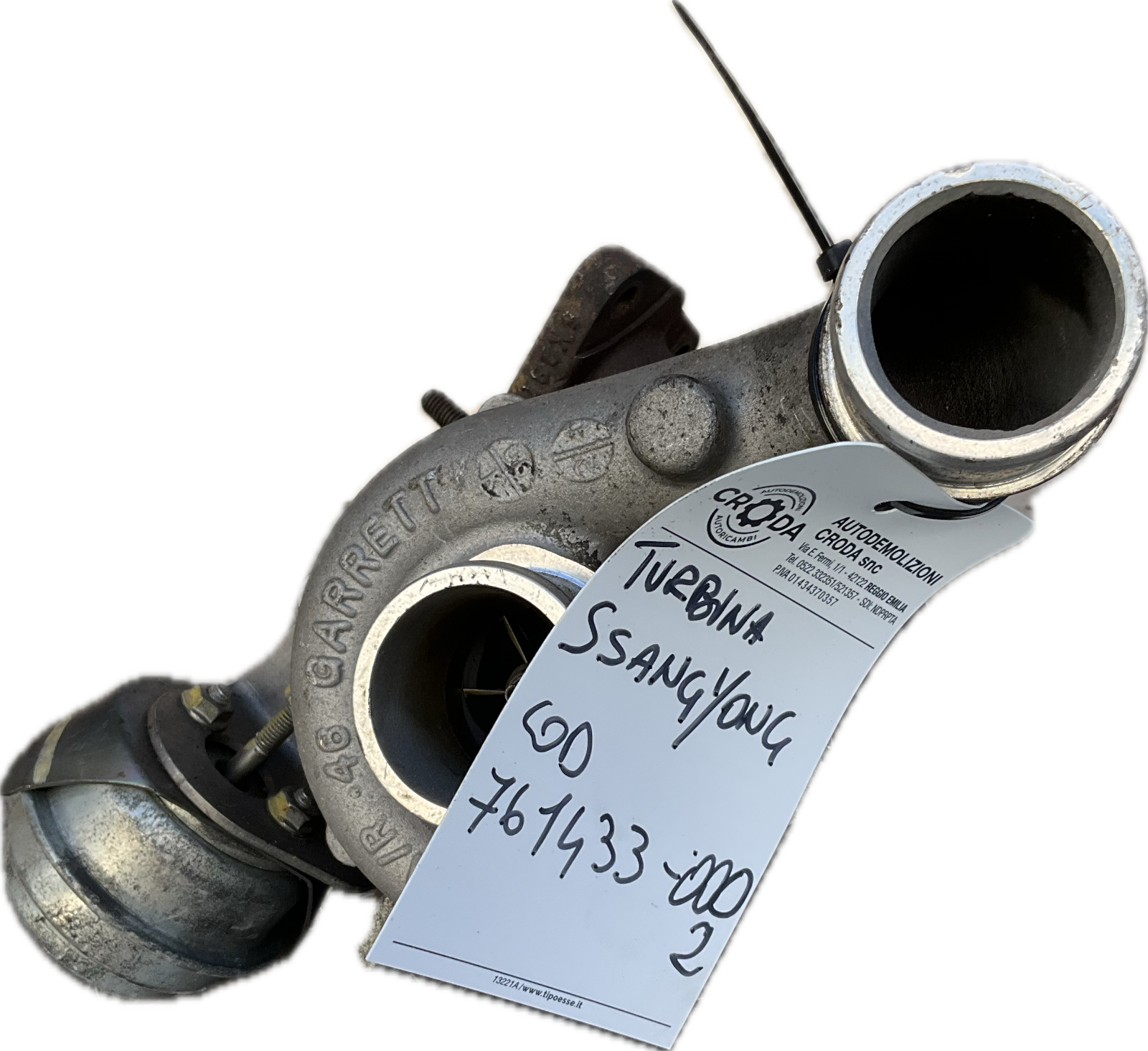 Turbo turbina per modello SSANGYONG KYRON 2.0 D codice ricambio: A6640900780