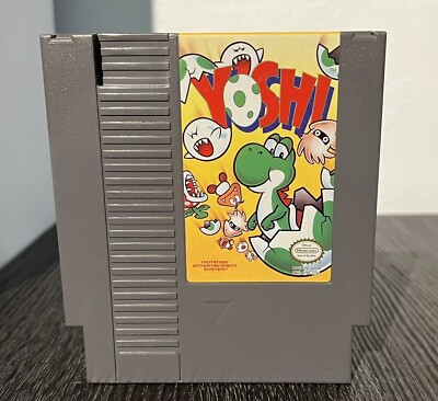 Yoshi - Nintendo Entertainment System NES Cartridge - Tested Works Authentic