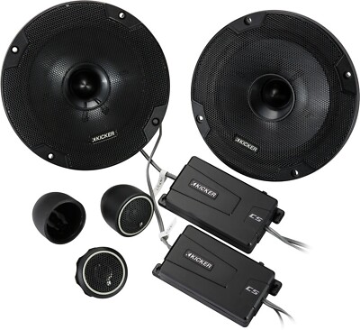 KICKER 46CSS654 CAR AUDIO STEREO 6.5''CS SERIES COMPONENT SPEAKER SYSTEM SET/PAIR