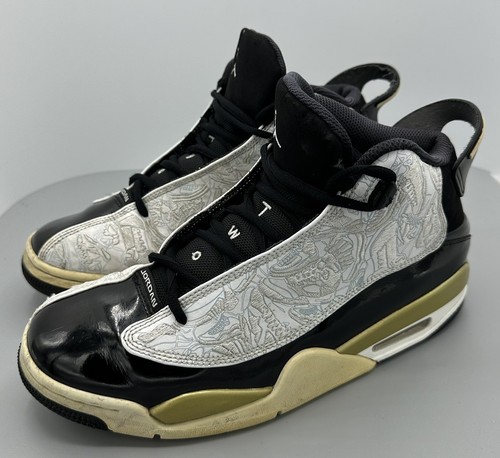 air jordan dub zero black white gold