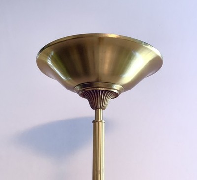 Lampadaire halogène Bronze véritable Lumalux (Lucien Gau Paris)