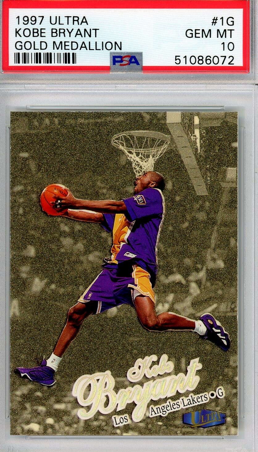 レア【PSA8】 1997 Ultra Gold Medallion Kobe 1997 Ultra Gold Medallion #1G Kobe Bryant - Lakers HOF - PSA