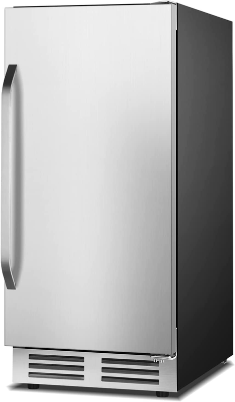 Beverage Refrigerator Cooler 15 Inch,127 Cans Beverage Fridge with French Door u