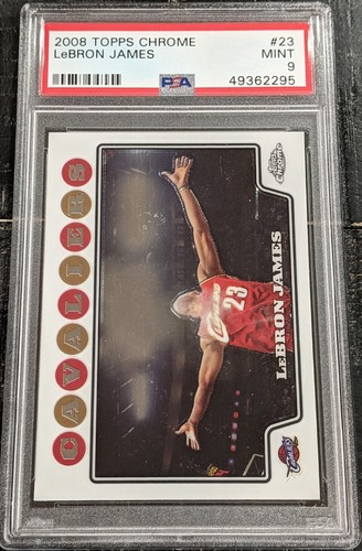 NBA カード Lebron James Topps Chrome PSA9 Lebron James Topps Chrome Rookie Refractor Card BGS 9.5 Gem