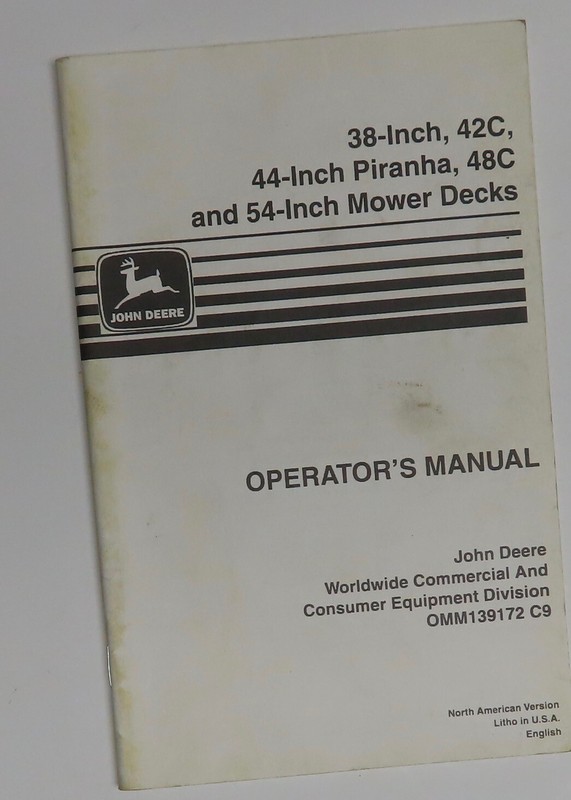 John deere piranha 44 blades