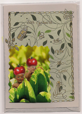 3D Grußkarten   ''Zur Geburt evt.-für Zwillinge'' Glückwunschkarten ca.12 x 17,5cm