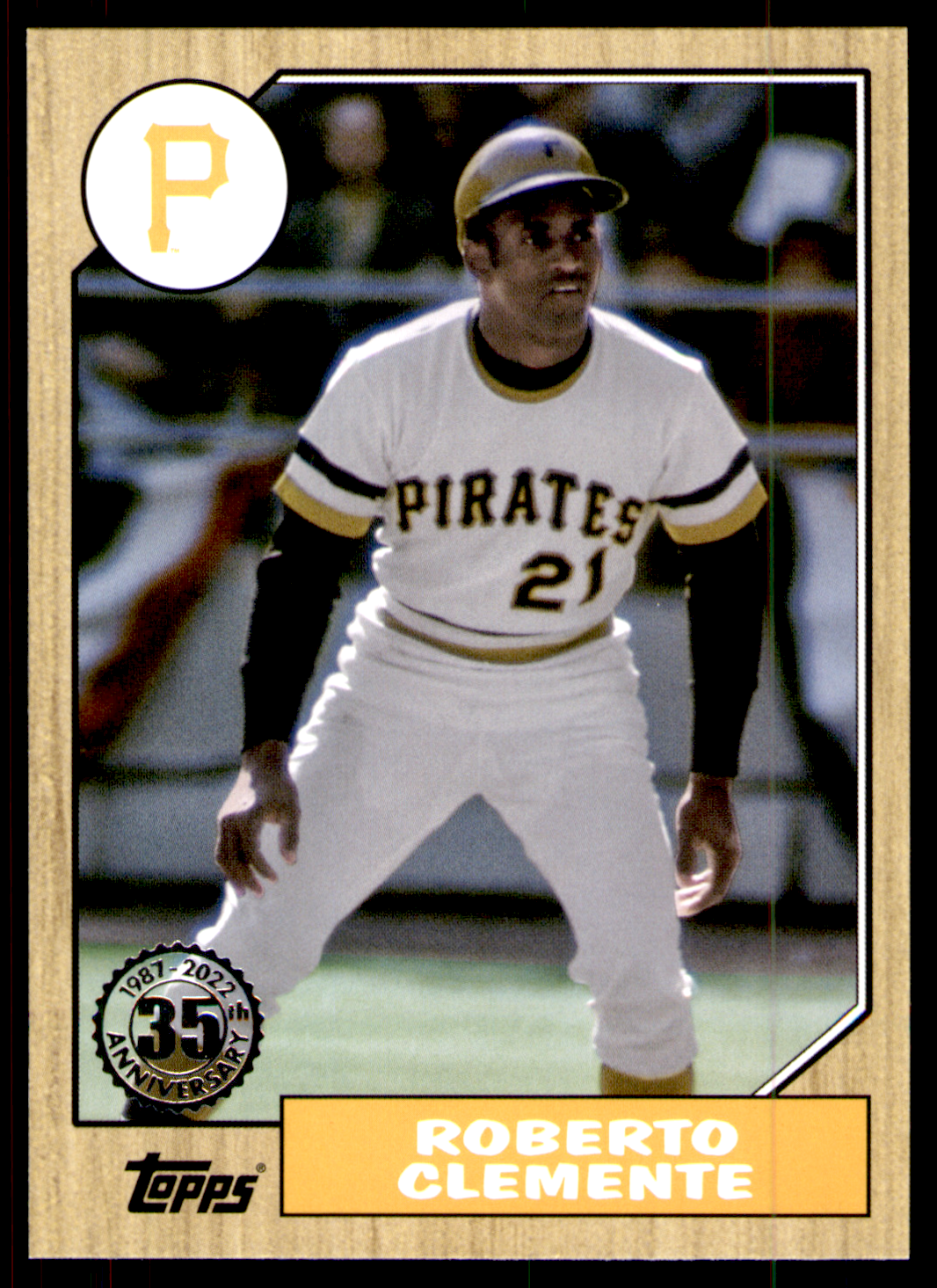 2022 Topps Series 1 Roberto Clemente T87-52 35th Anniversary - Pirates (b)