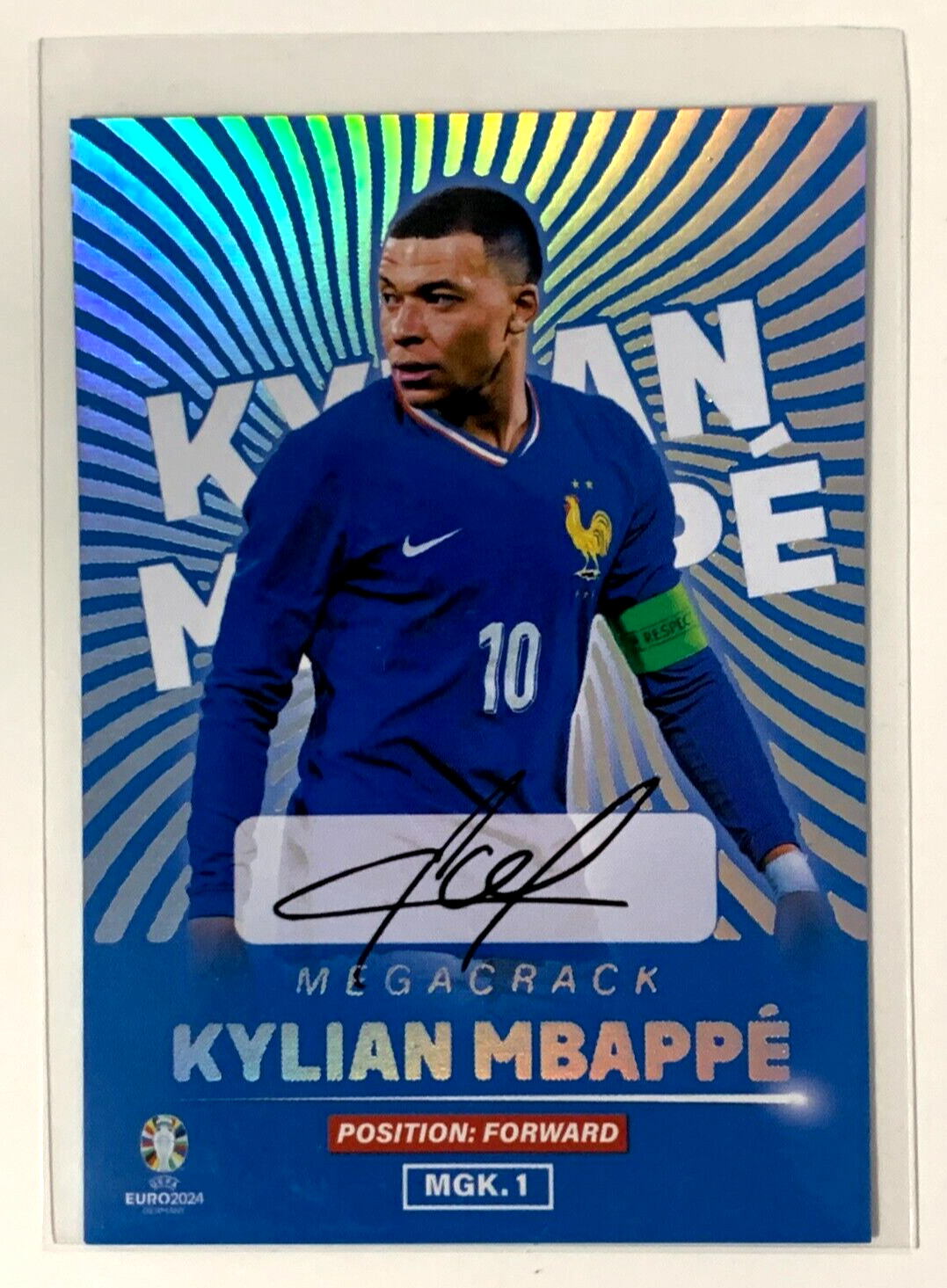 2024 UEFA EURO GERMANY EF Card #E01 MGK1 KYLIAN MBAPPE FOIL